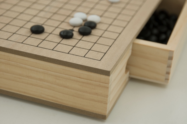 Go-Holzbox mit Schubladen, Buchenfurnier